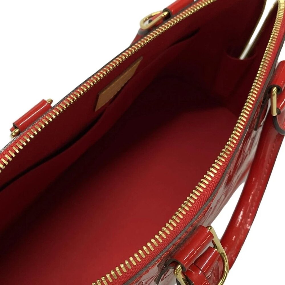 LOUIS VUITTON Alma PM Rose Indian Monogram Vernis -Handbag 873-043025 - Picture 11 of 14